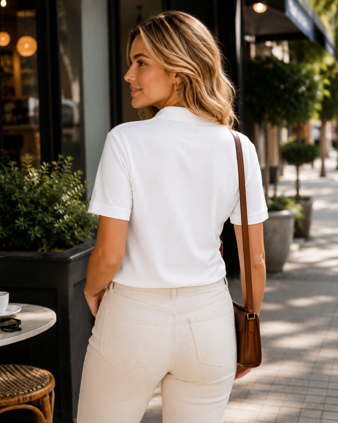 Serendipity Colored Polo Shirt White