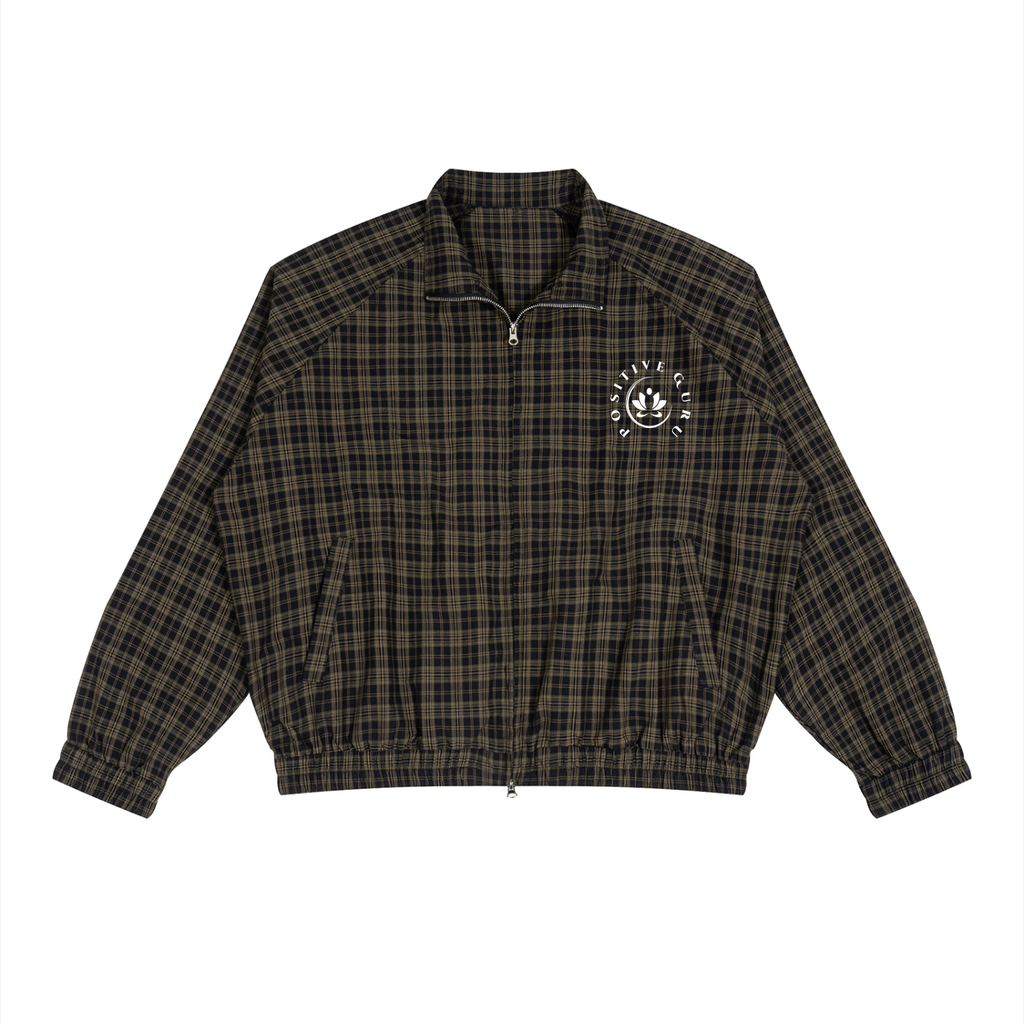Manifesto Plaid Full-Zip Track Jacket