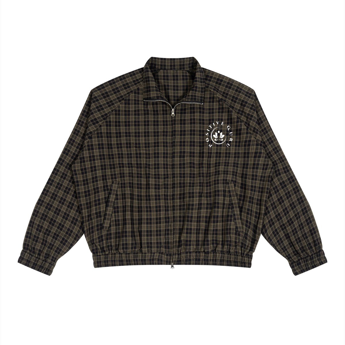 Manifesto Plaid Full-Zip Track Jacket