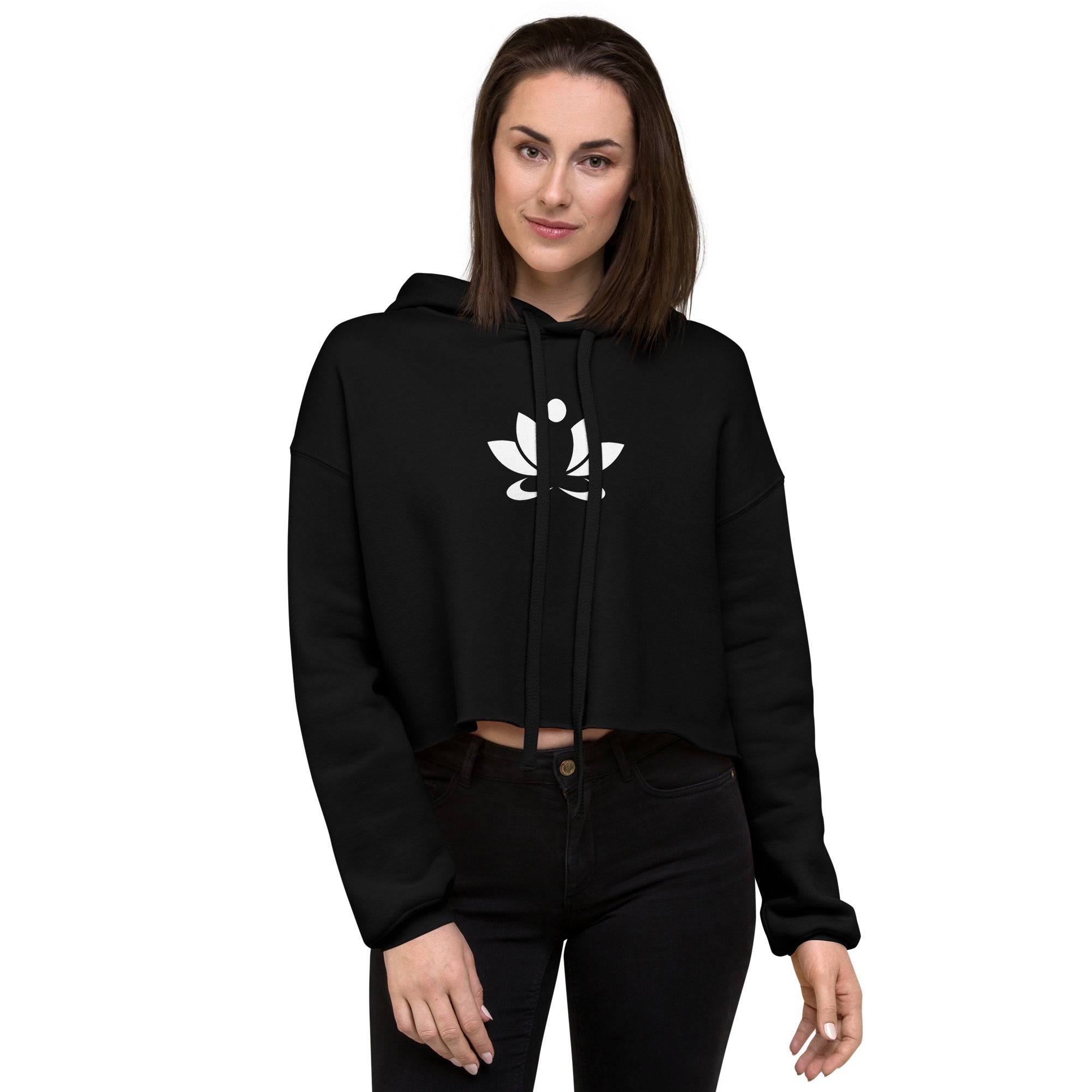Black Cropped Hoodie | [ Classic Fit ] Core Edition Series 04