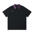 Contrast Collar Raglan Polo Shirt