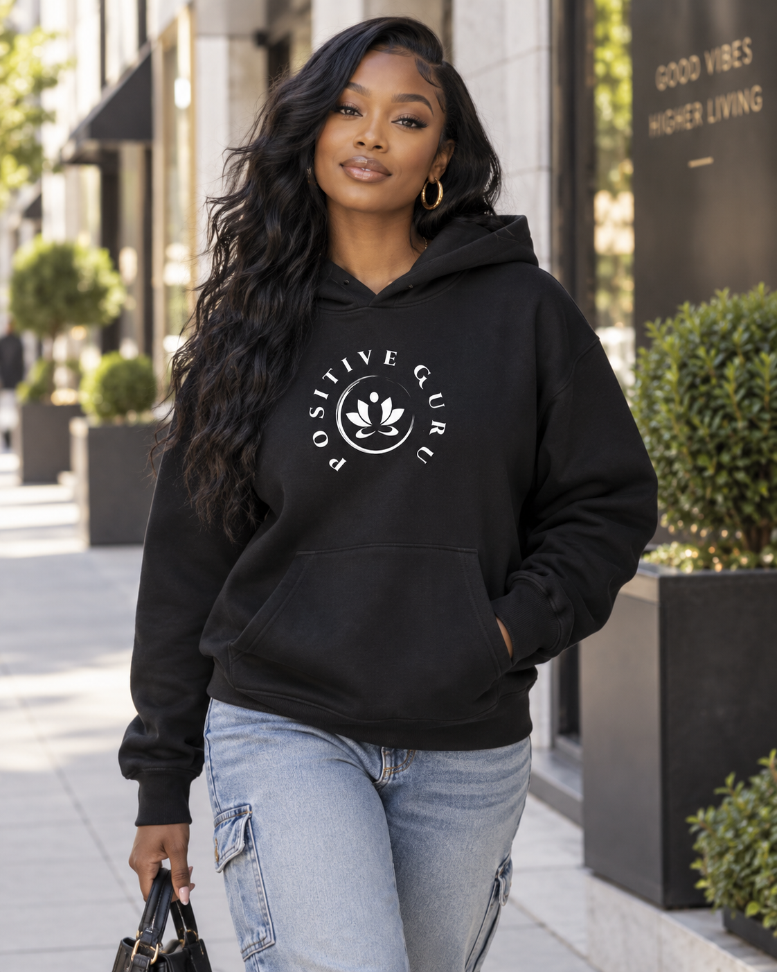 Women's Profound Clarity Essential Heavyweight Hoodie - Black