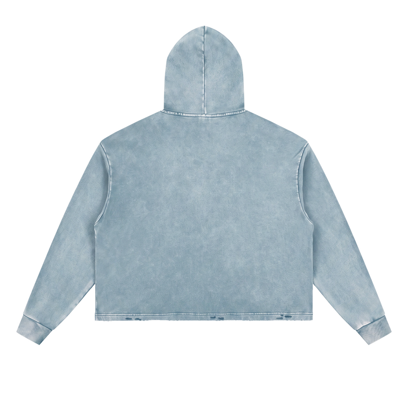 Women's Vintage Washed Frayed-Hem Hoodie