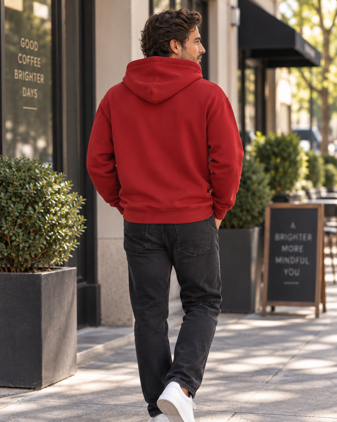 Men's Oversize Fleeced Hoodie