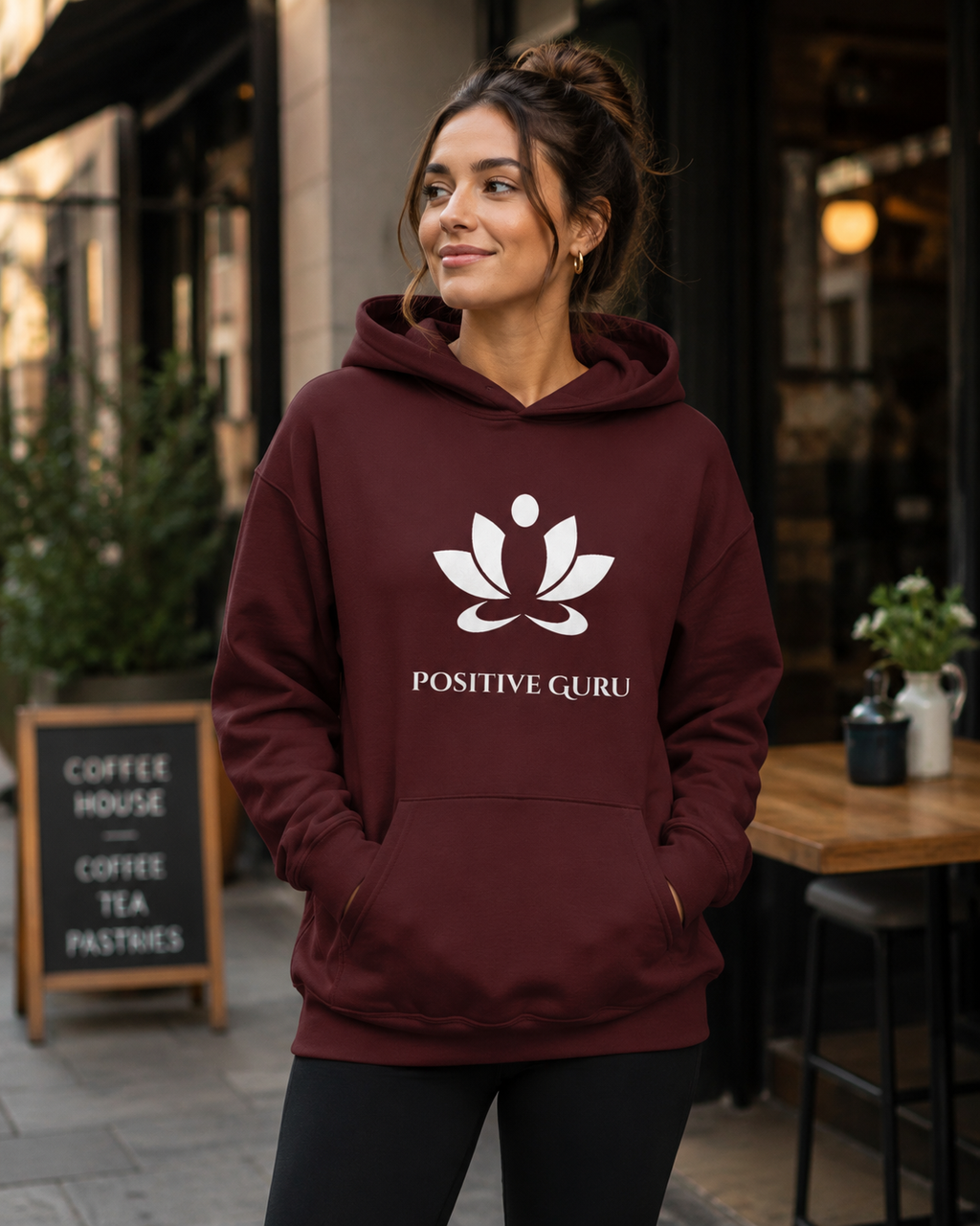 Seventh Chakra Hoodie Maroon | [ Classic Fit]