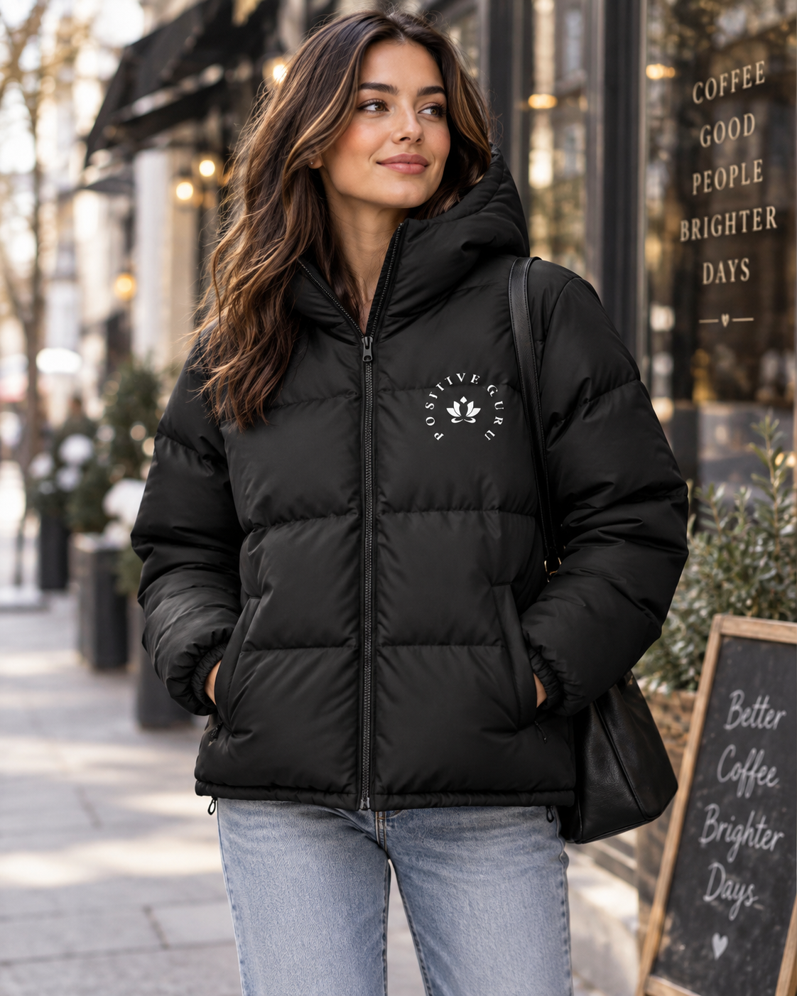 Women's Manifesto Hooded Puffer Jacket -- Classic Fit