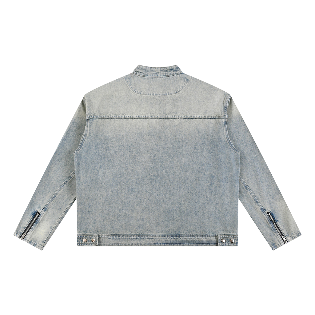 Manifesto Vintage Wash Zip Denim Jacket