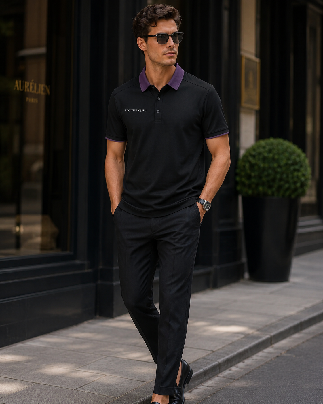 Serendipity Raglan Polo – Contrast Collar