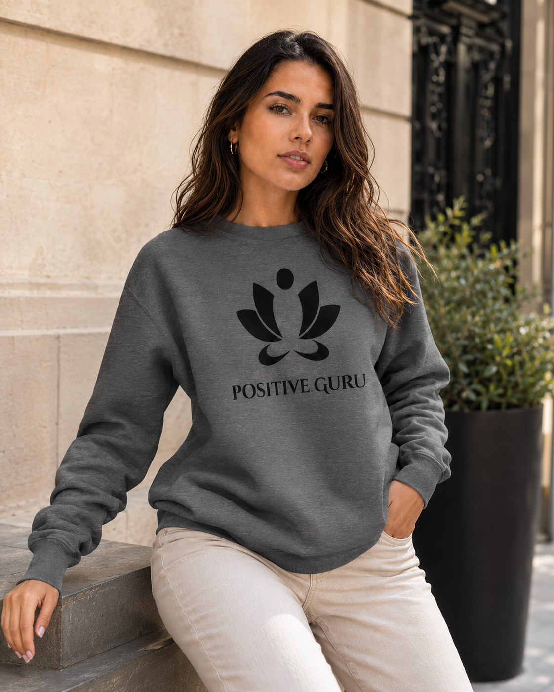 (LIMITED) Seventh Chakra Essential Sweatshirt Gray