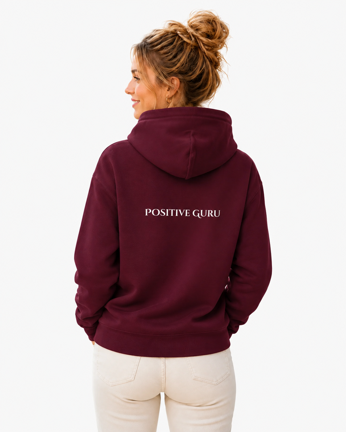 From the Heart Oversized Hoodie Maroon | [ Relaxed Fit]