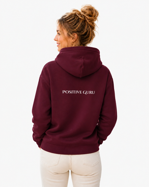 From the Heart Oversized Hoodie Maroon | [ Relaxed Fit]