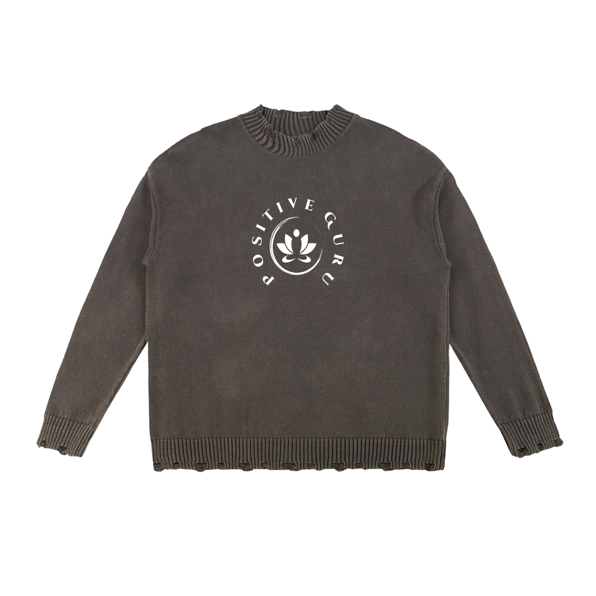 Vintage Washed Hand-Frayed Sweater