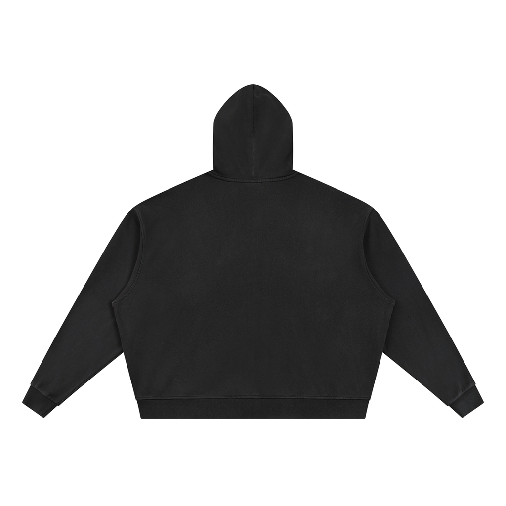 Manifesto Vintage Wash Full Zip Boxy Hoodie