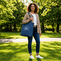 Organic Profound Clarity denim tote bag