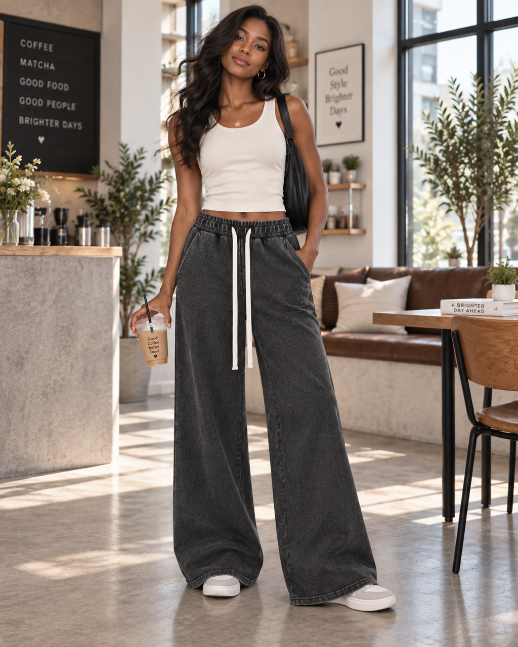Women’s Mineral Wash Flared Leg Sweatpants