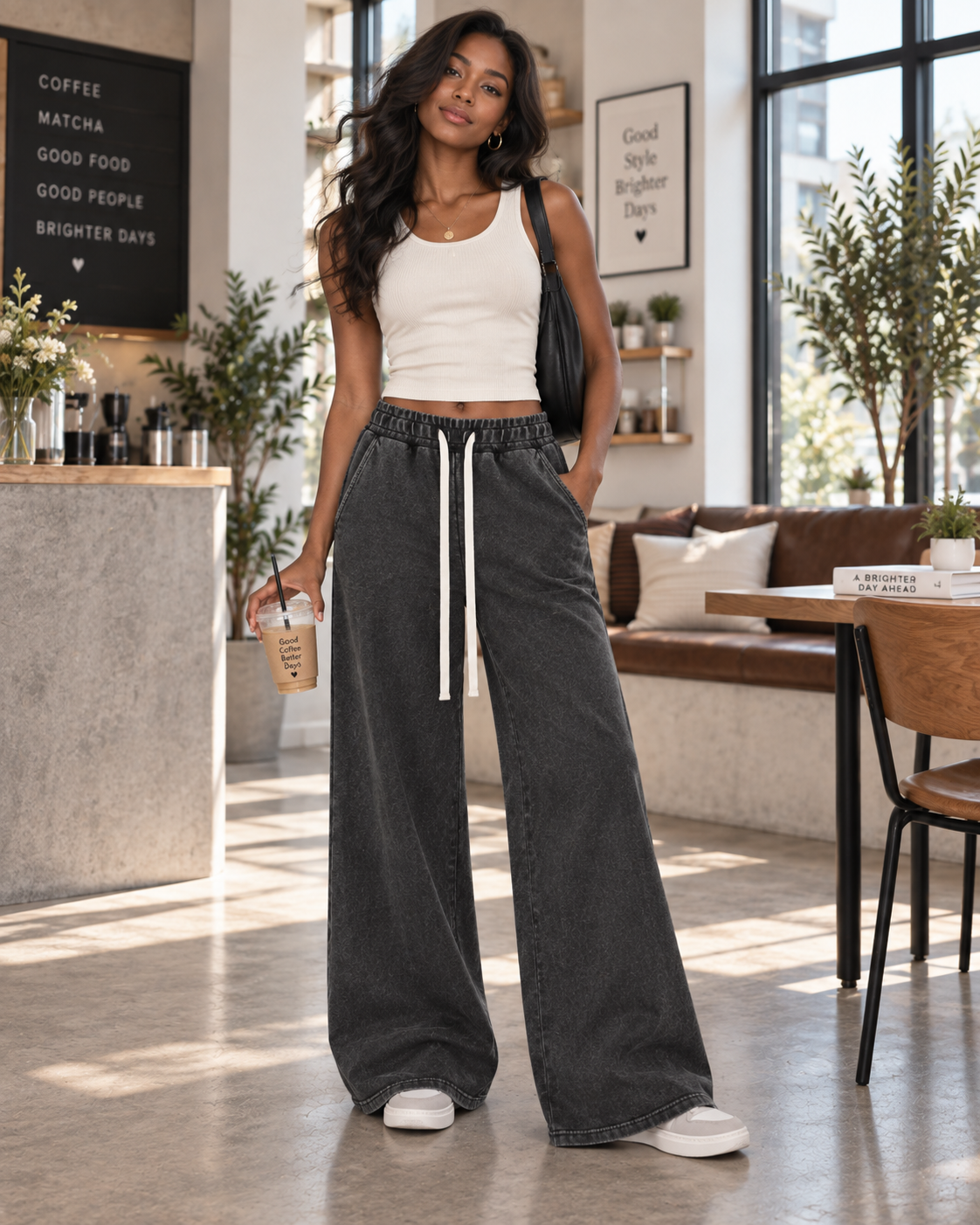 Women’s Mineral Wash Flared Leg Sweatpants