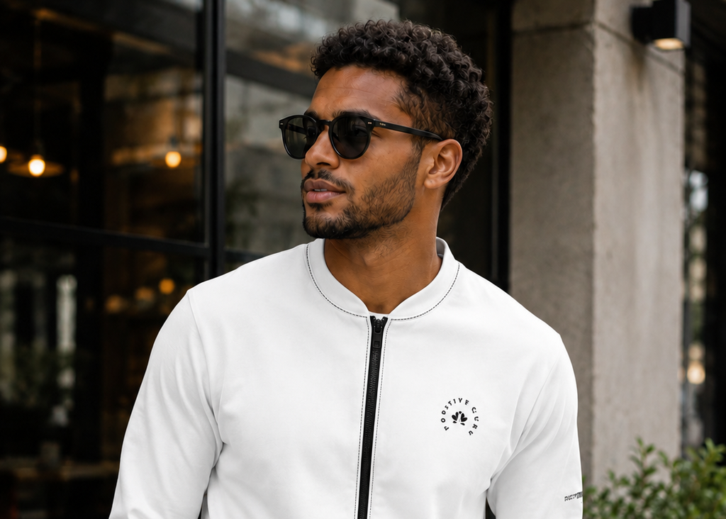 Men's Minimalist Manifesto Bomber Jacket