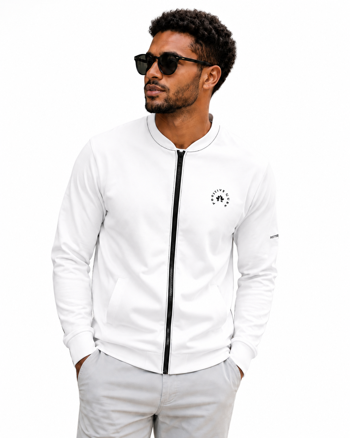 Men's Minimalist Manifesto Bomber Jacket