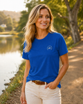 Women's Manifesto Fitted T-Shirt Royal Blue