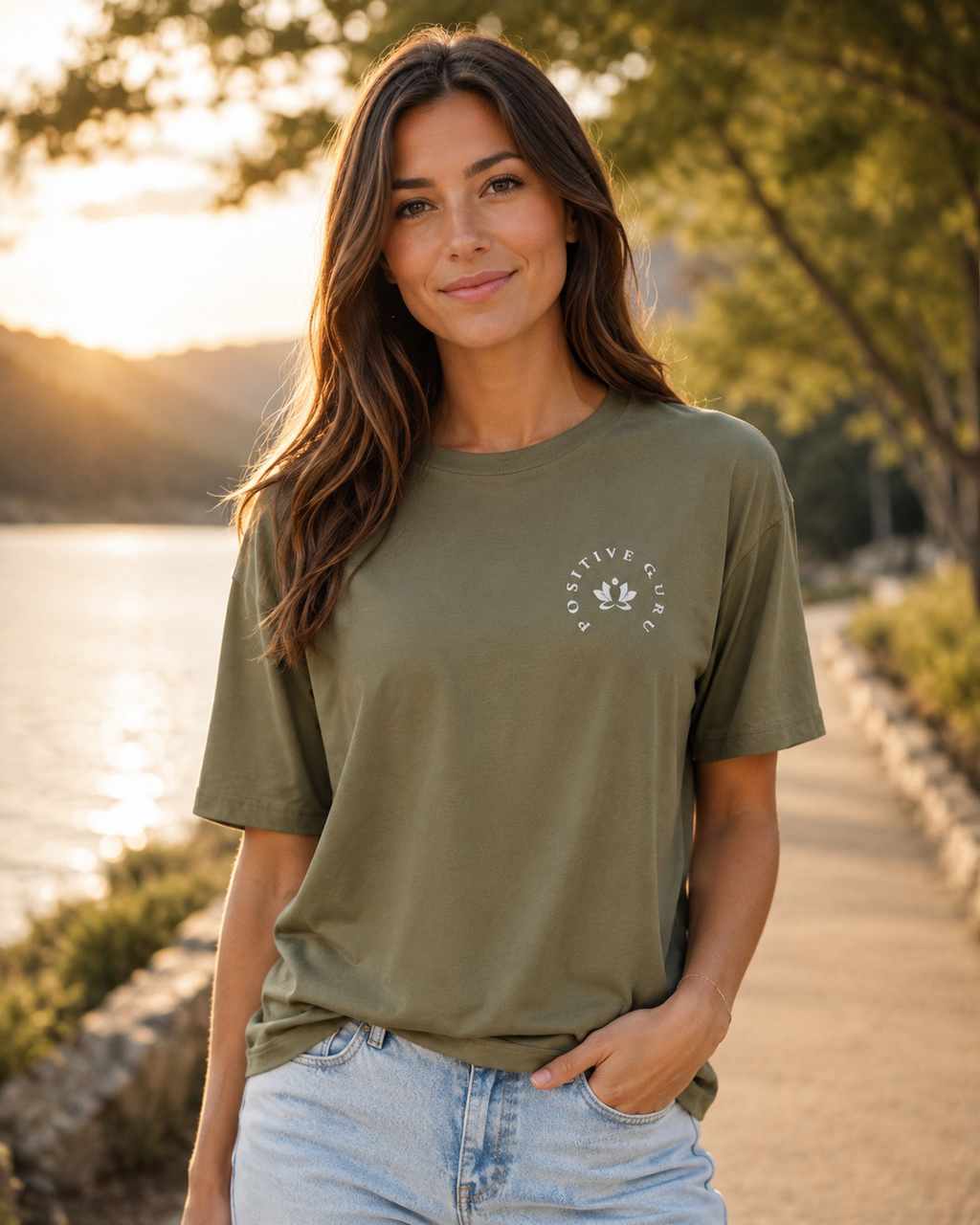 Women's Manifesto Fitted T-Shirt Military Green