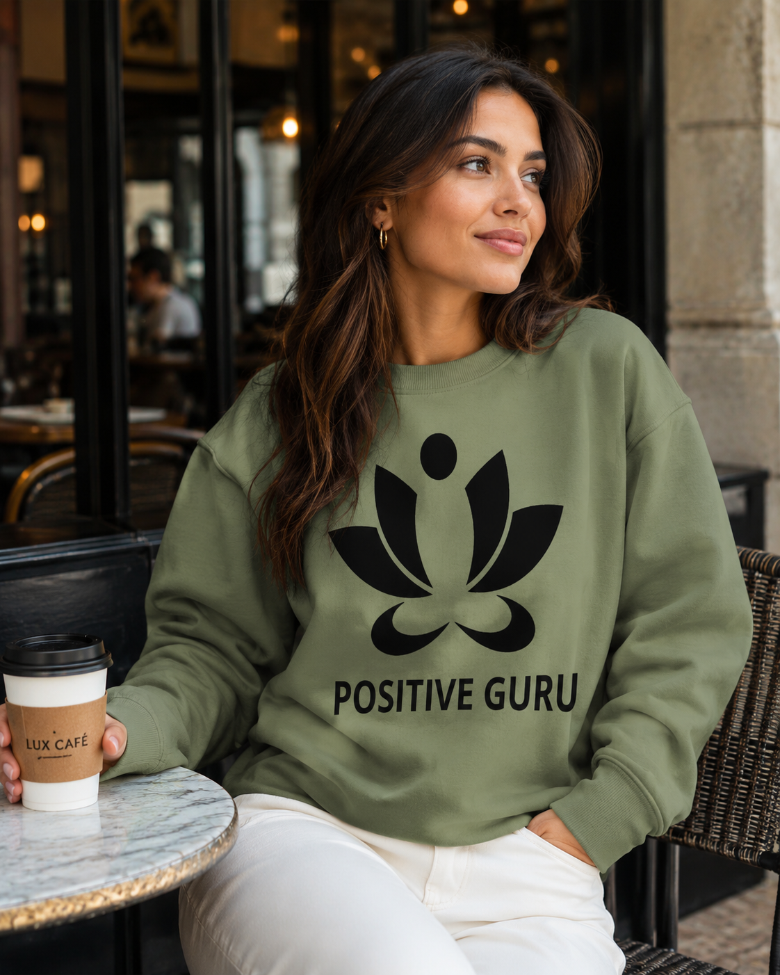 (LIMITED) Seventh Chakra Essential Sweatshirt Military Green