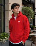 Men's Awareness Heavy Blend Zip Hoodie Red