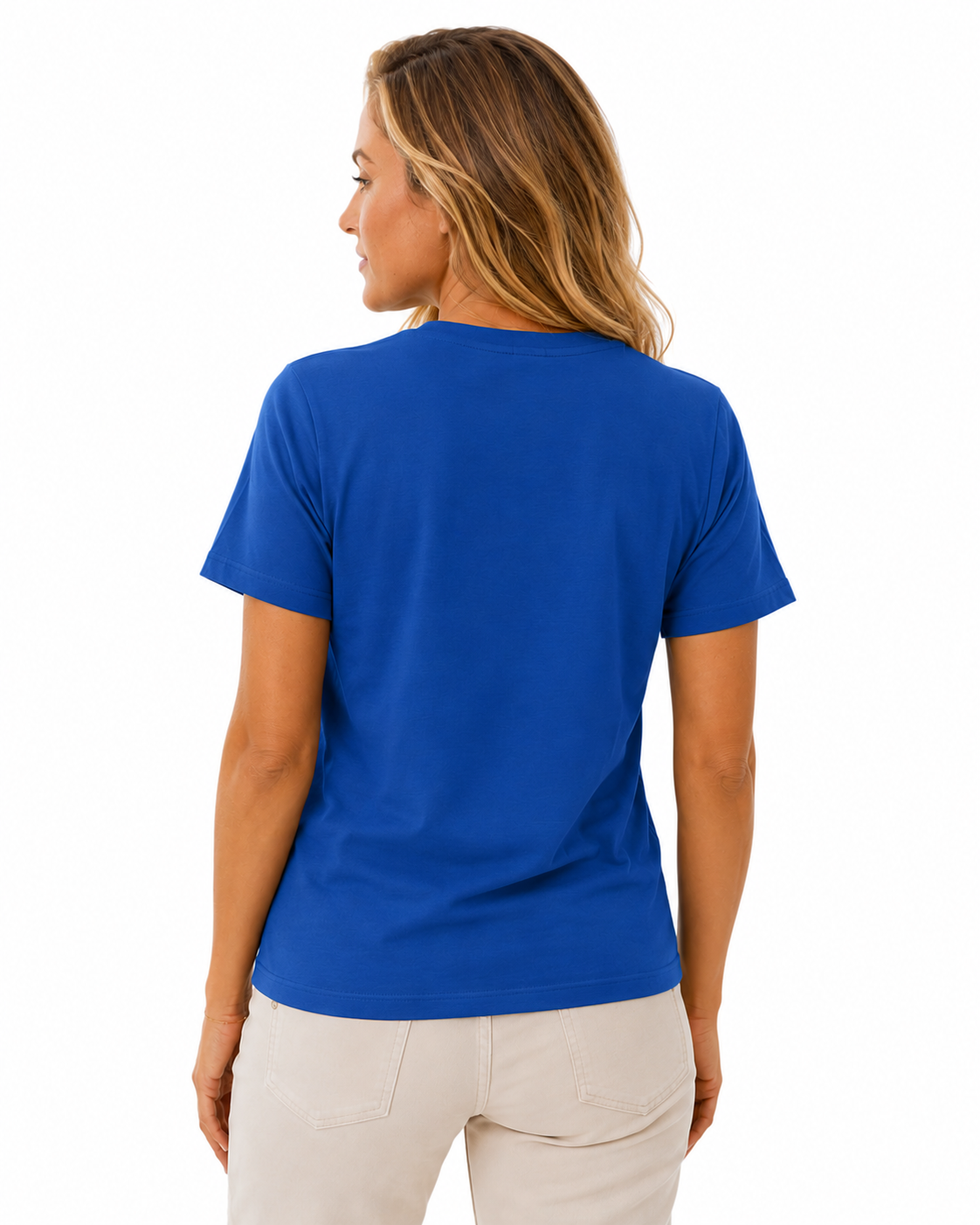Women's Manifesto Fitted T-Shirt Royal Blue