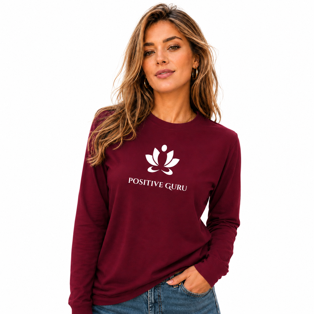 Seventh Chakra Long Sleeve Tee Maroon | [ Classic Fit]