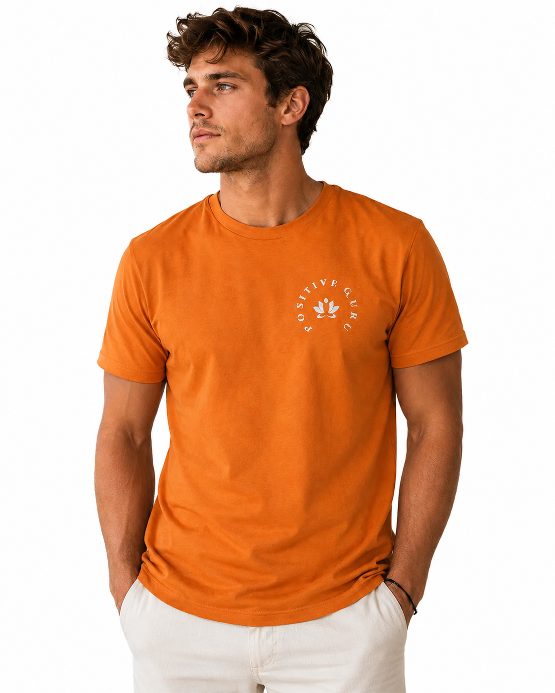 Men's Manifesto Fitted T-Shirt Orange