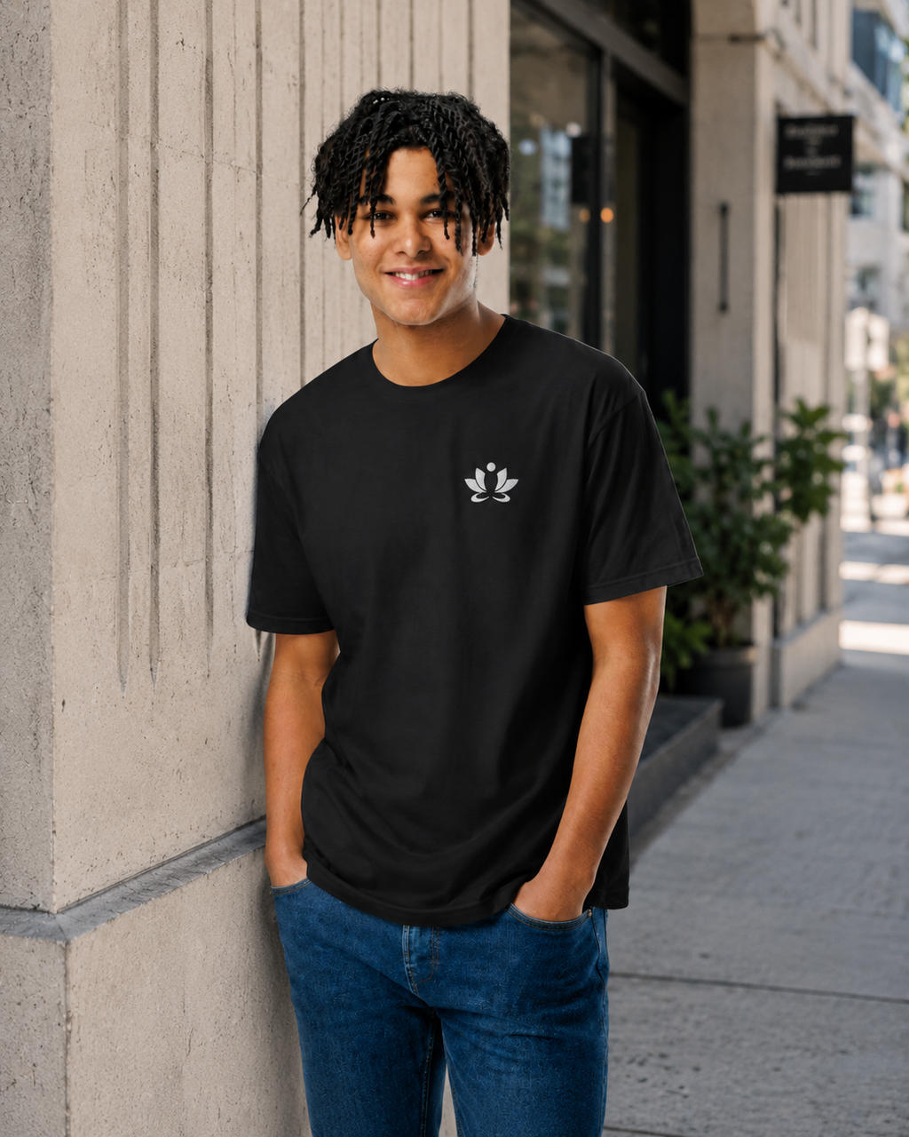 [Embroidered] Men's Awareness Fitted T-Shirt