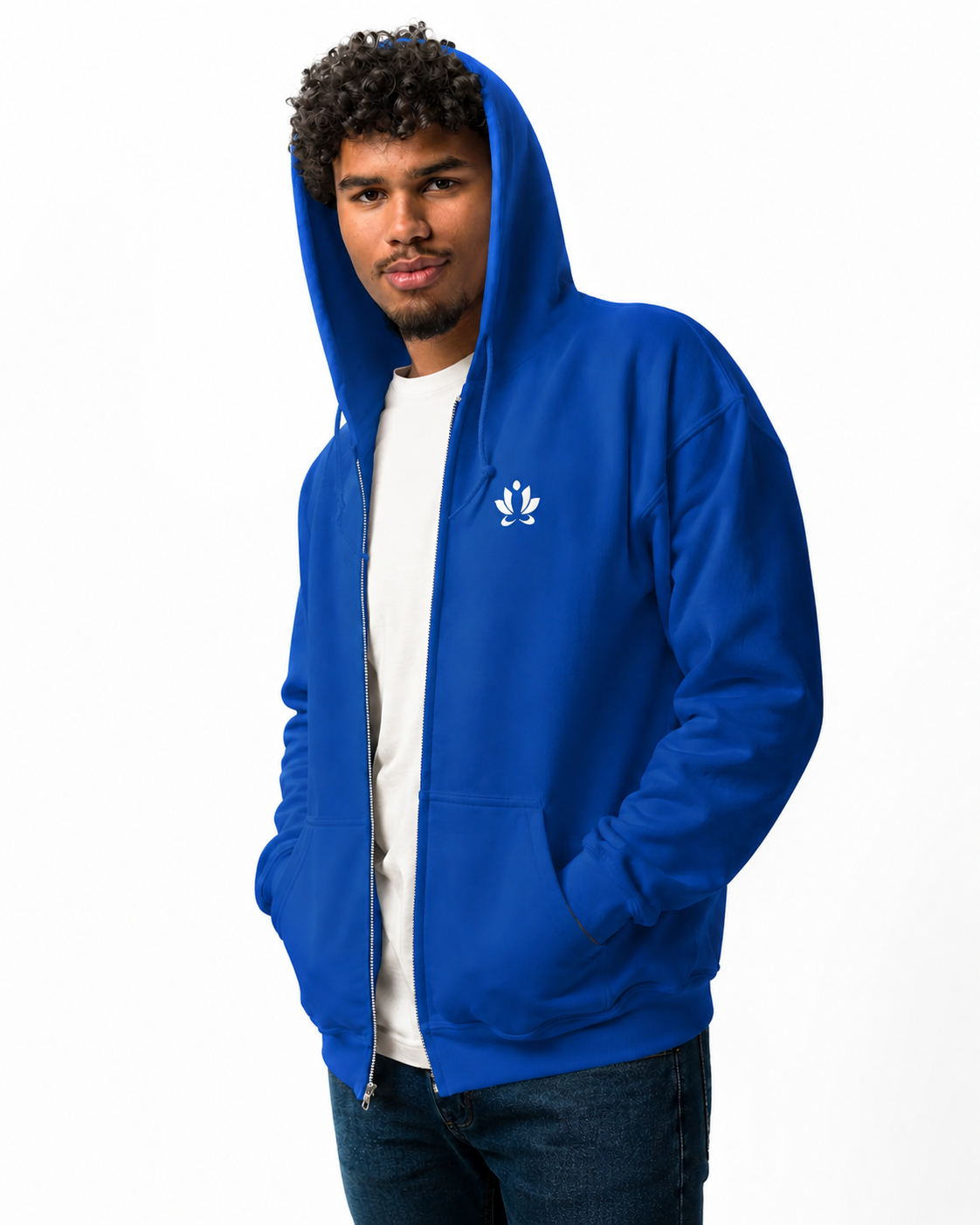 [Embroidered] Men's Awareness Heavy Blend Zip Up Hoodie