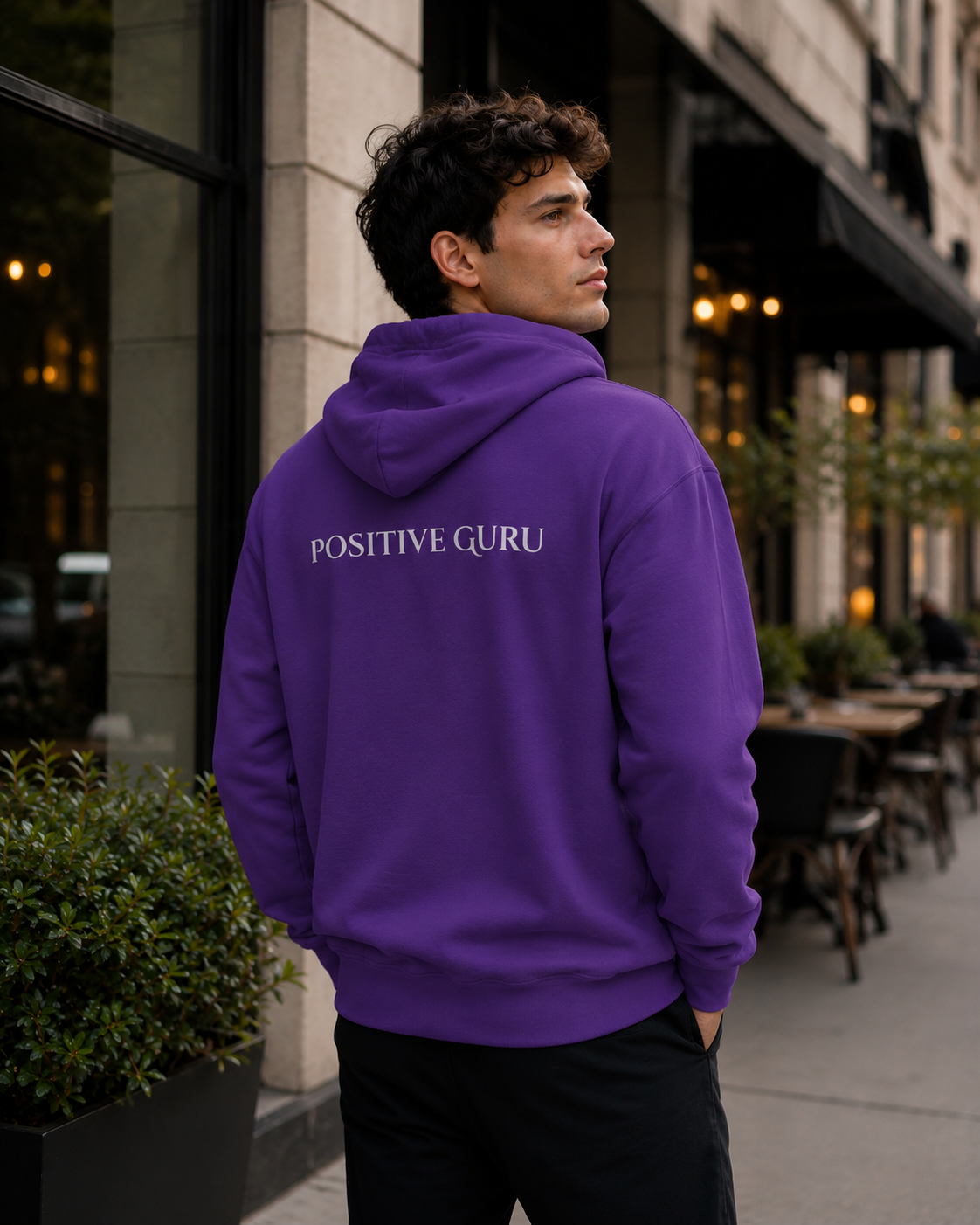 [Embroidered] Men's Awareness Heavy Blend Zip Up Hoodie Purple