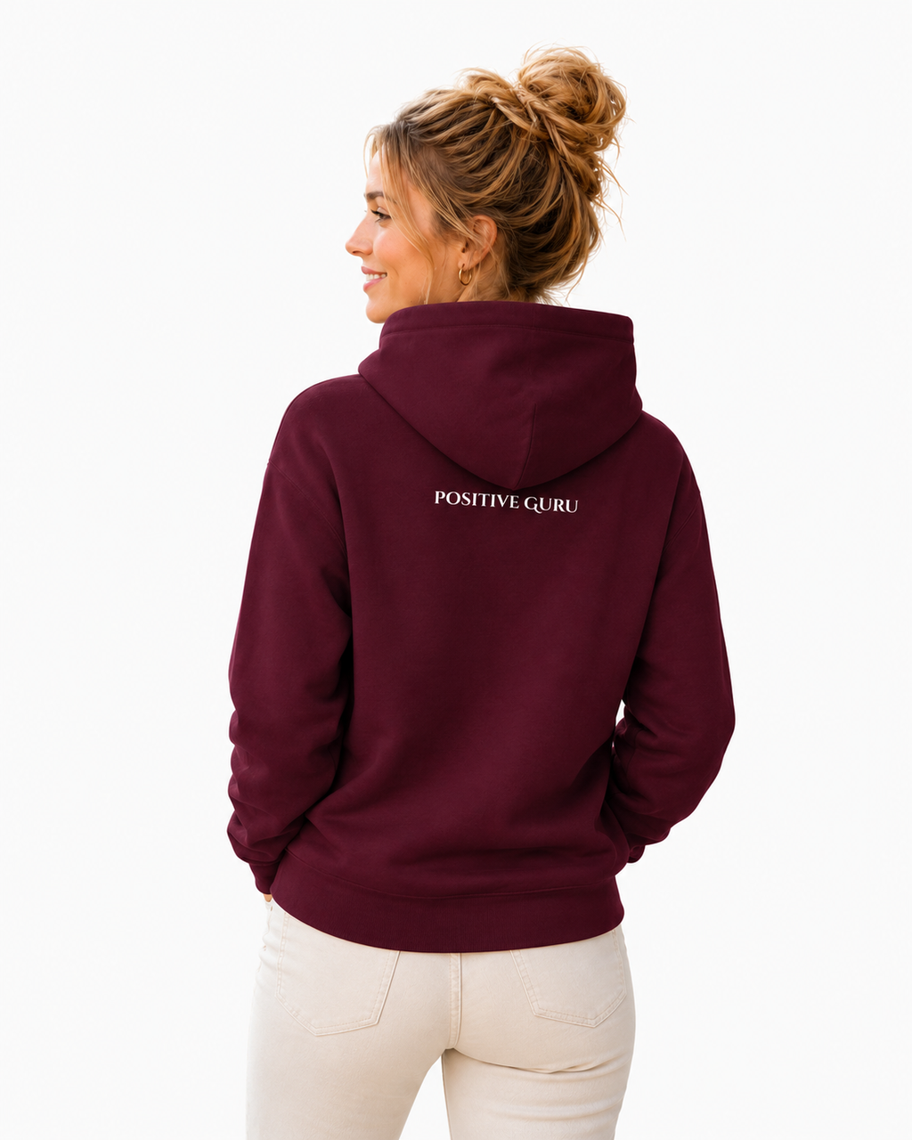 From the Heart Oversized Hoodie Maroon | [ Relaxed Fit]