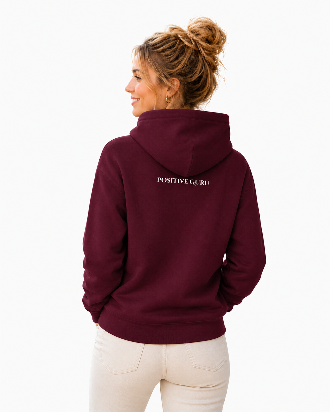 From the Heart Oversized Hoodie Maroon | [ Relaxed Fit]