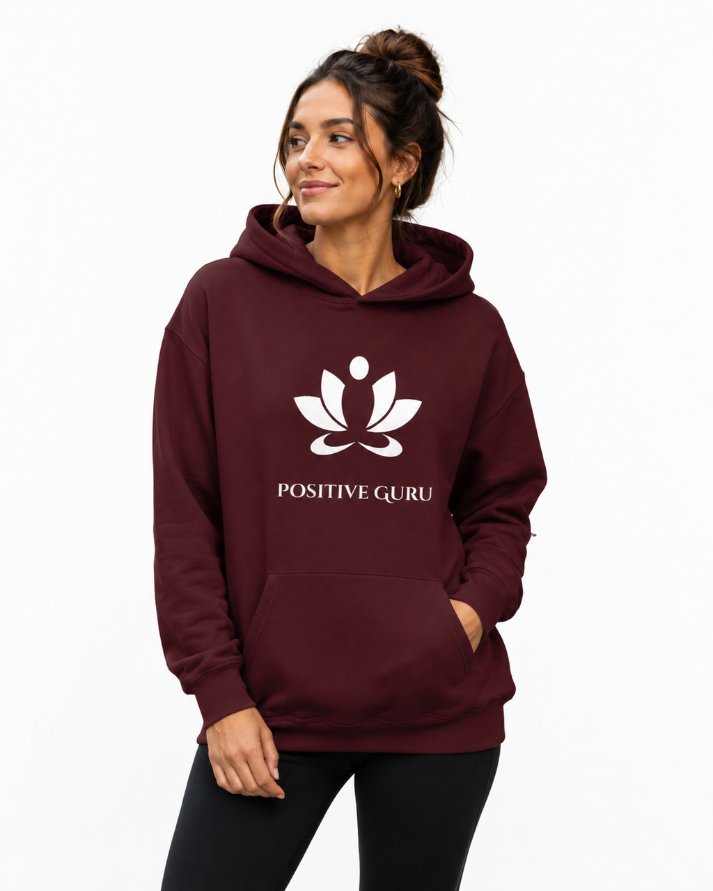 Seventh Chakra Hoodie Maroon | [ Classic Fit]