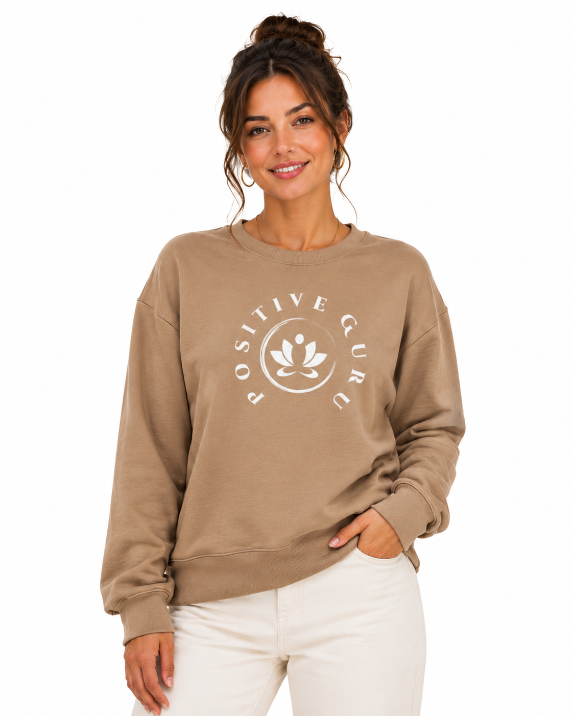 Profound Clarity Premium Sweatshirt Beige | [ Tailored Fit]