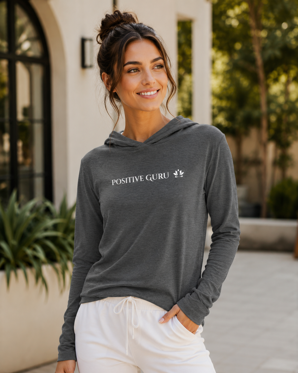 Positive Guru Hooded Long-Sleeve Tee 5 Colors | Core Edition, Series 06, 5 Colors
