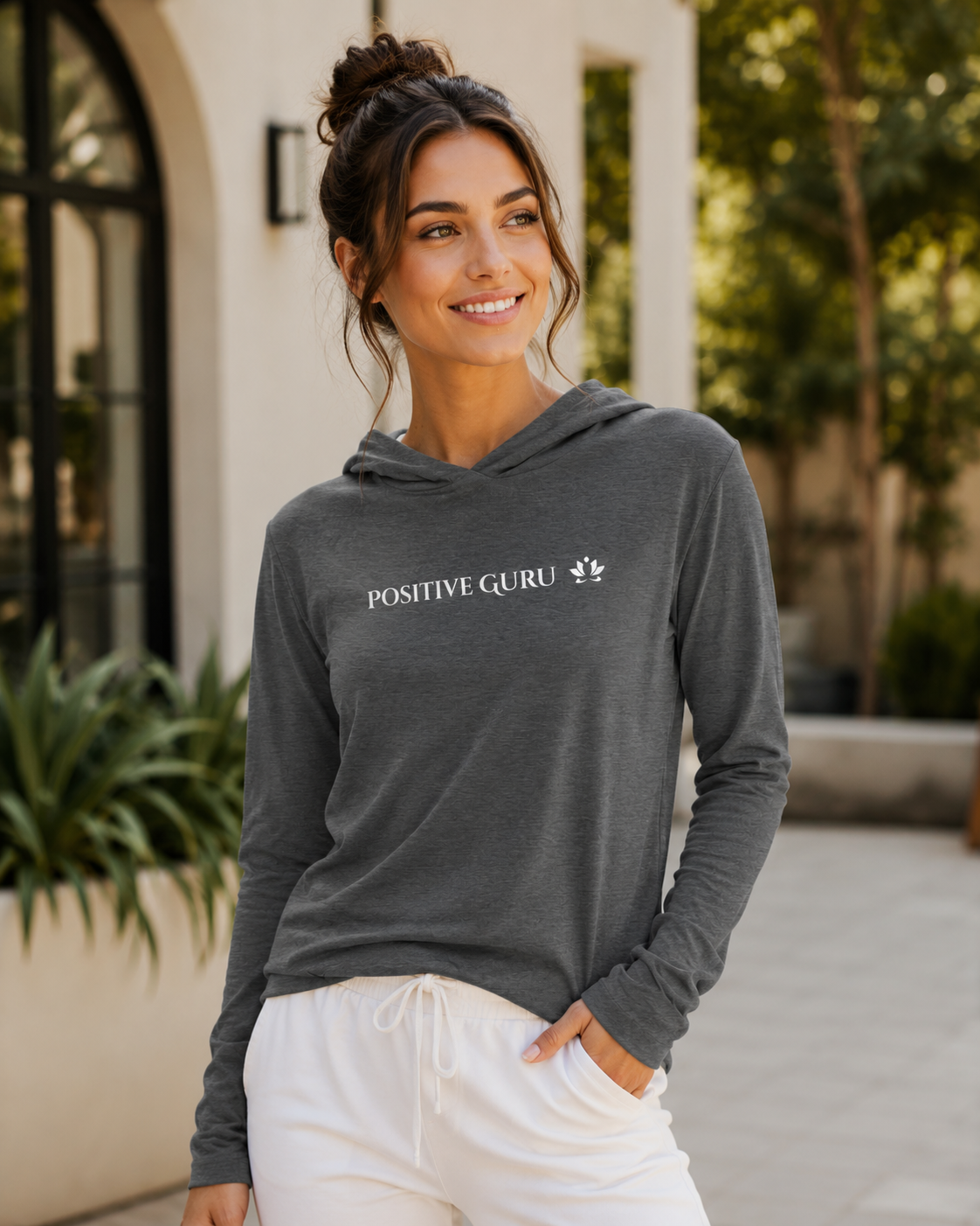 Positive Guru Hooded Long-Sleeve Tee 5 Colors | Core Edition, Series 06, 5 Colors