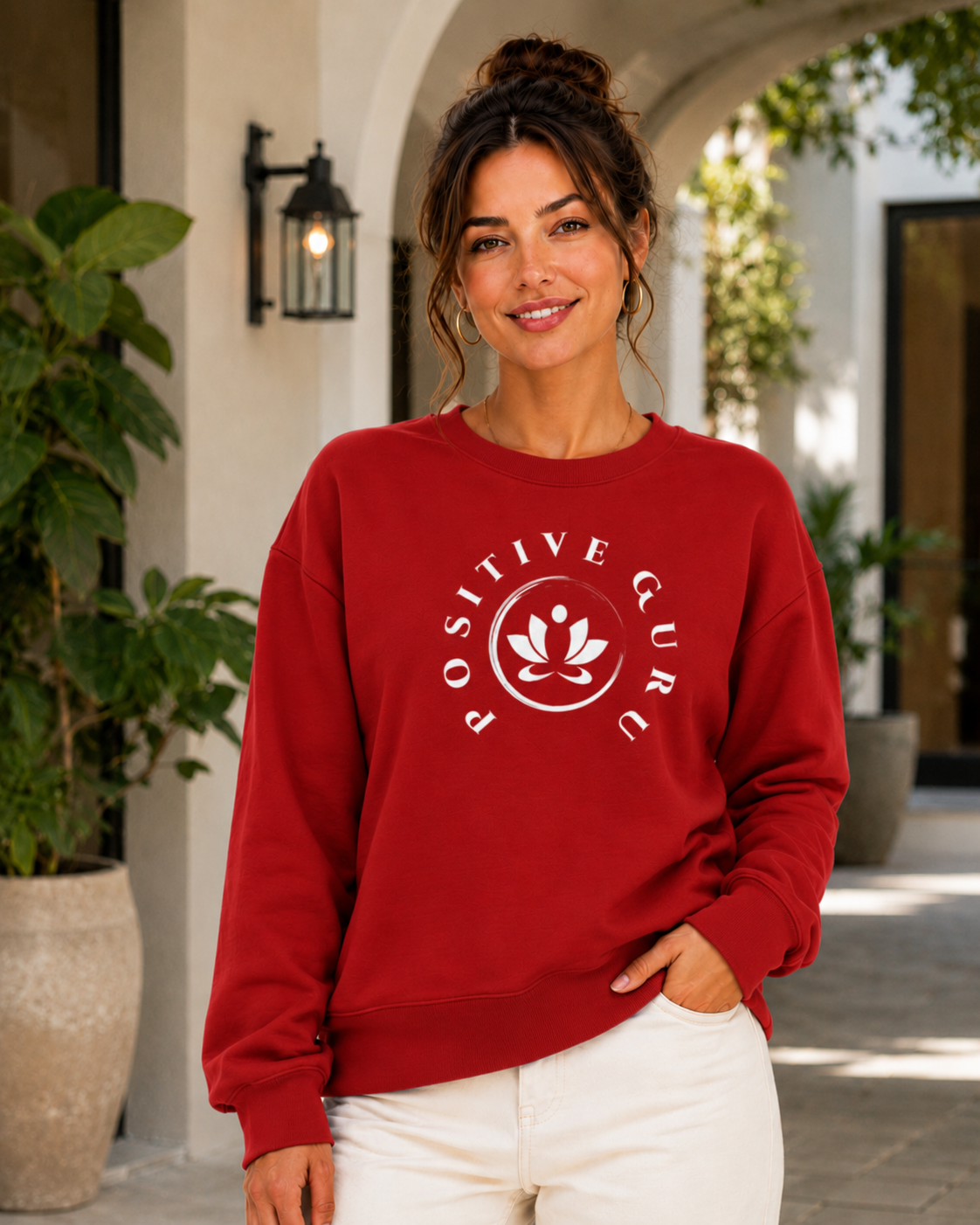 Profound Clarity Premium Sweatshirt Red | [ Tailored Fit]