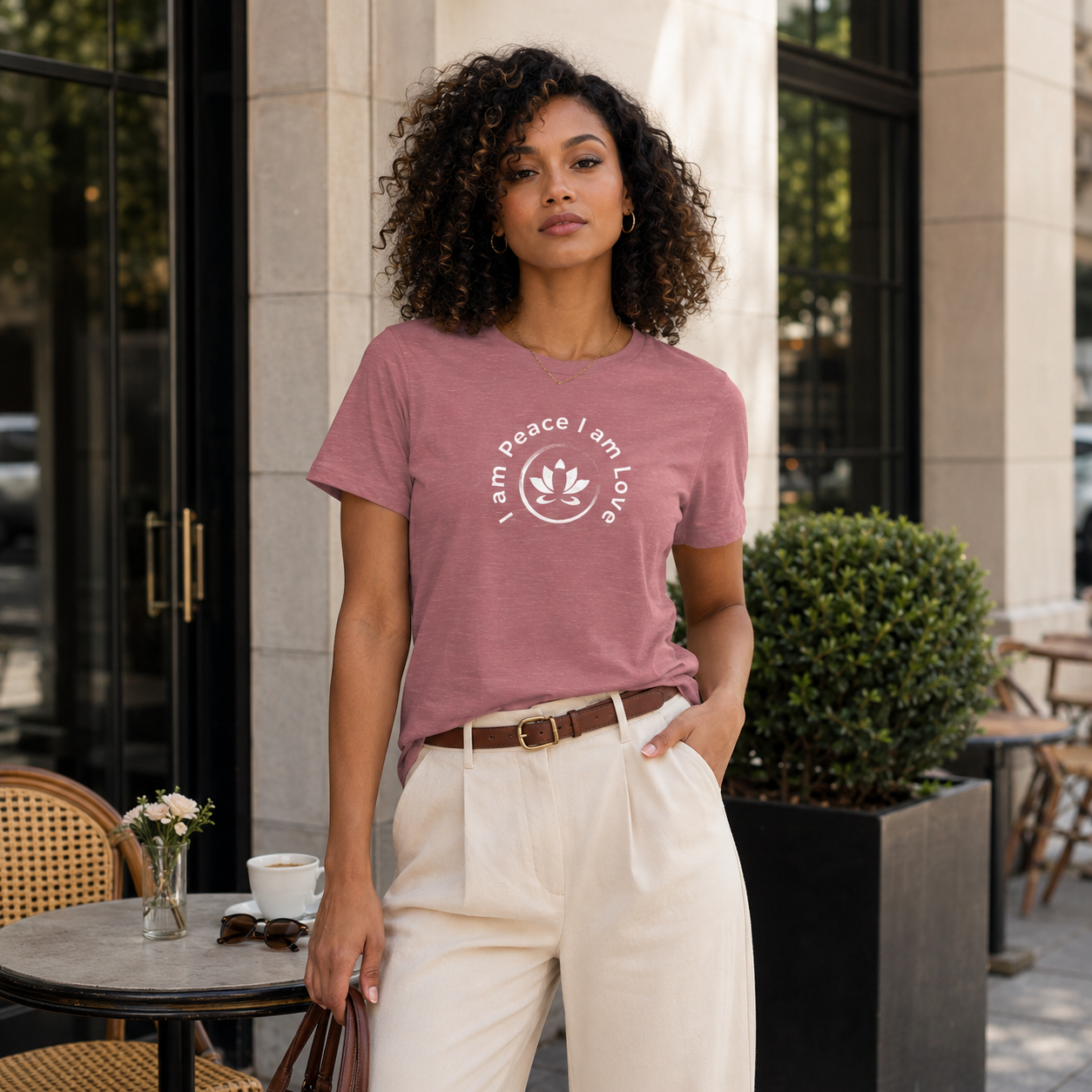 Profound Clarity Women's Relaxed T-Shirt Pink | [ Relaxed Fit]