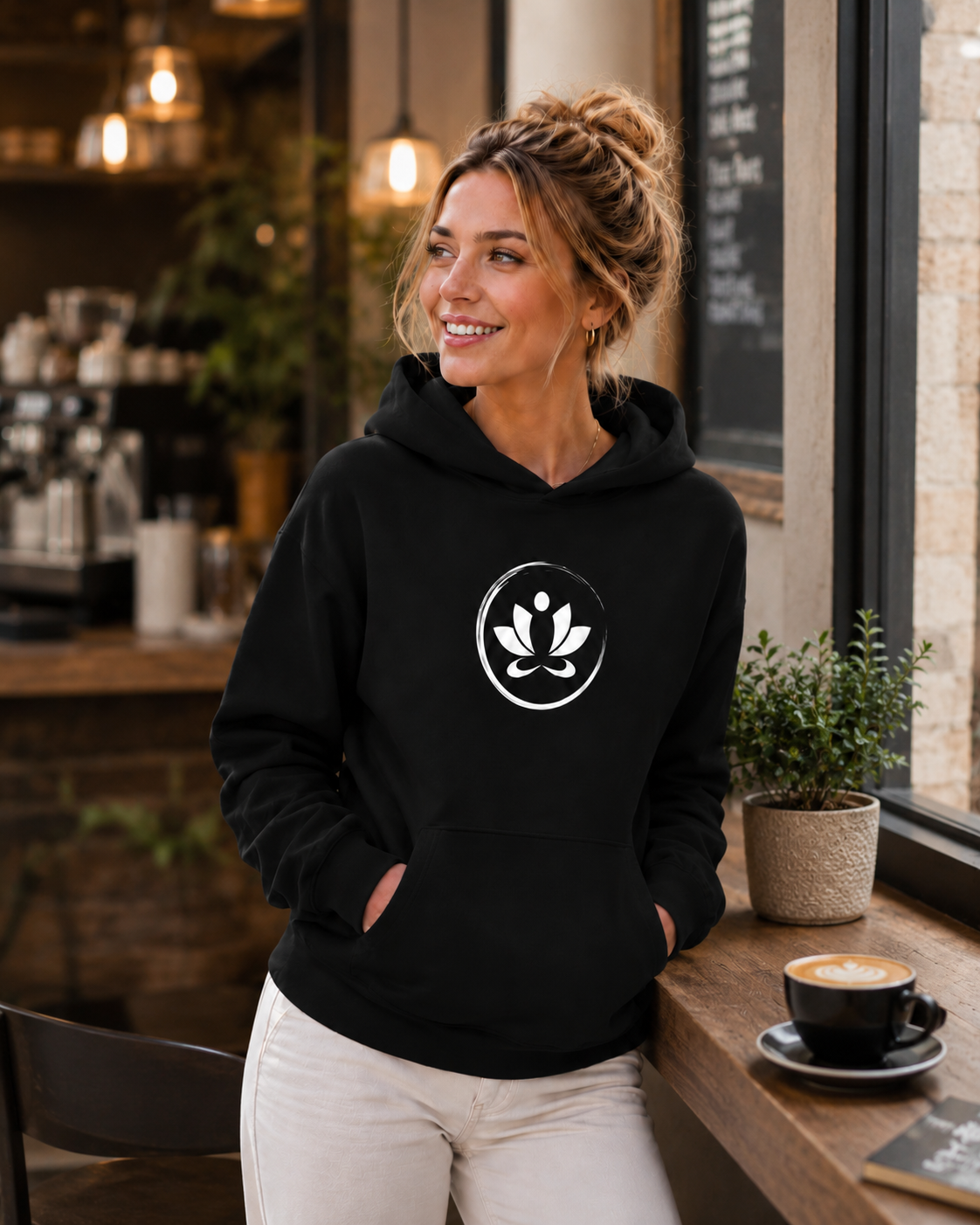 From the Heart Oversized Hoodie Black | [ Relaxed Fit]