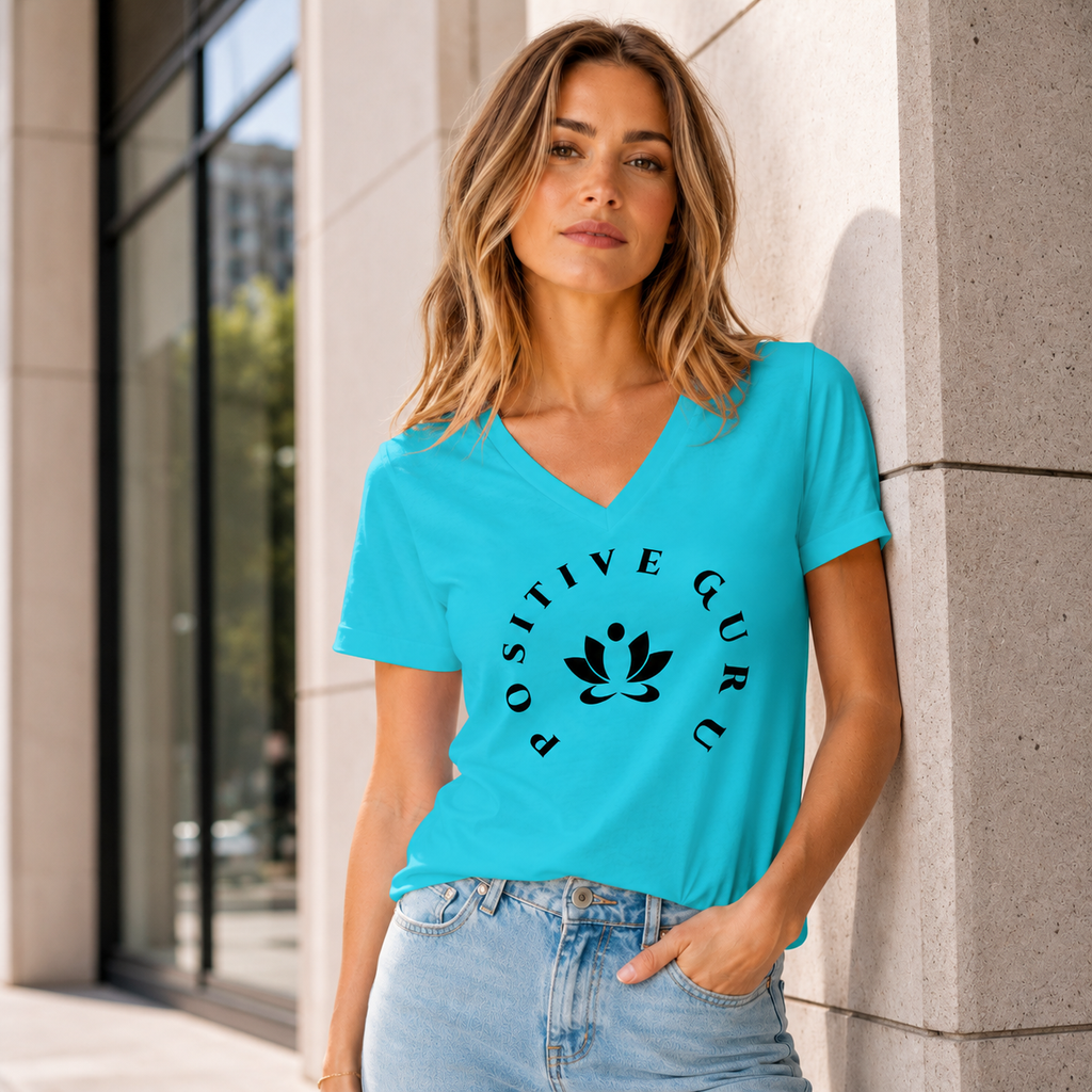 Manifesto Women’s Relaxed V-Neck T-Shirt | [ Relaxed fit]