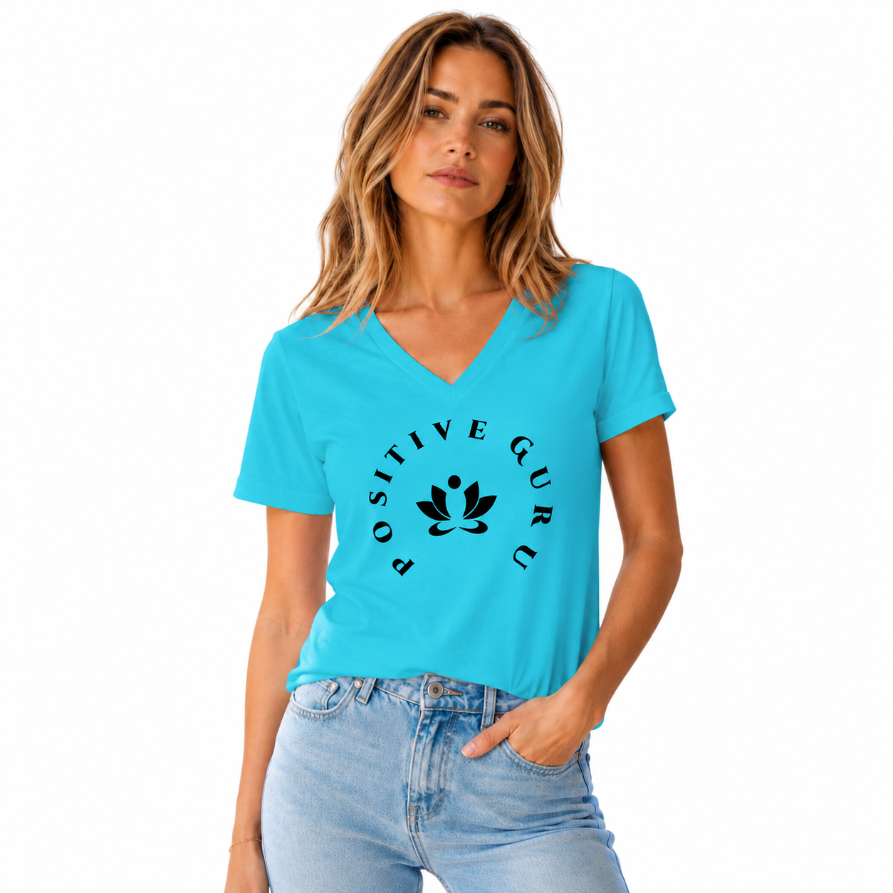 Manifesto Women’s Relaxed V-Neck T-Shirt | [ Relaxed fit]
