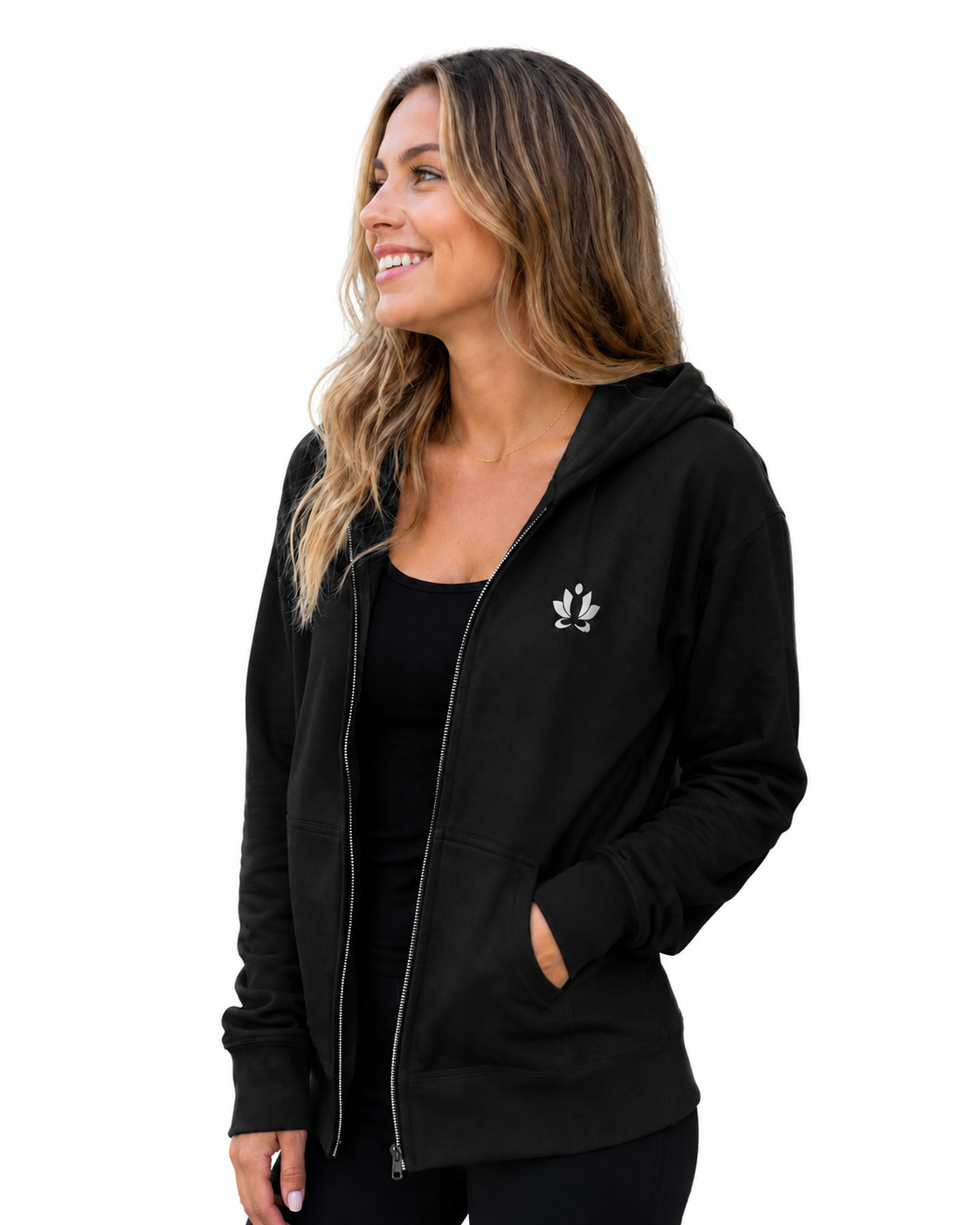 [Embroidered] Women's Awareness Minimalist Heavy Blend Zip Hoodie 6 Colors