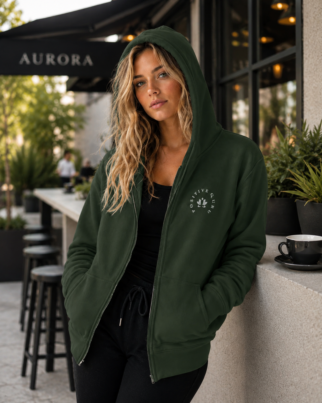 [Embroidered] Women's Manifesto Heavy Blend Zip Up Hoodie 6 Colors