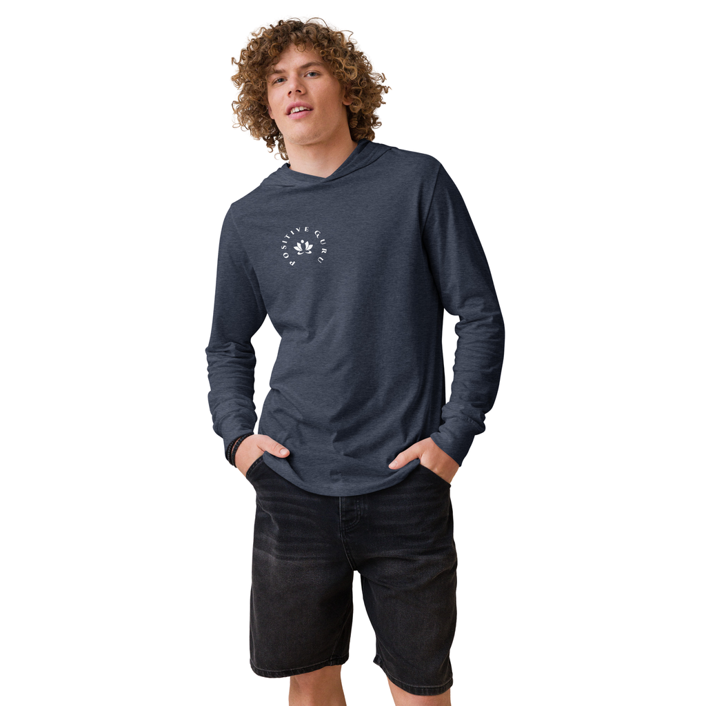 Manifesto Hooded Long-Sleeve Tee Heather Navy | [ Classic Fit]