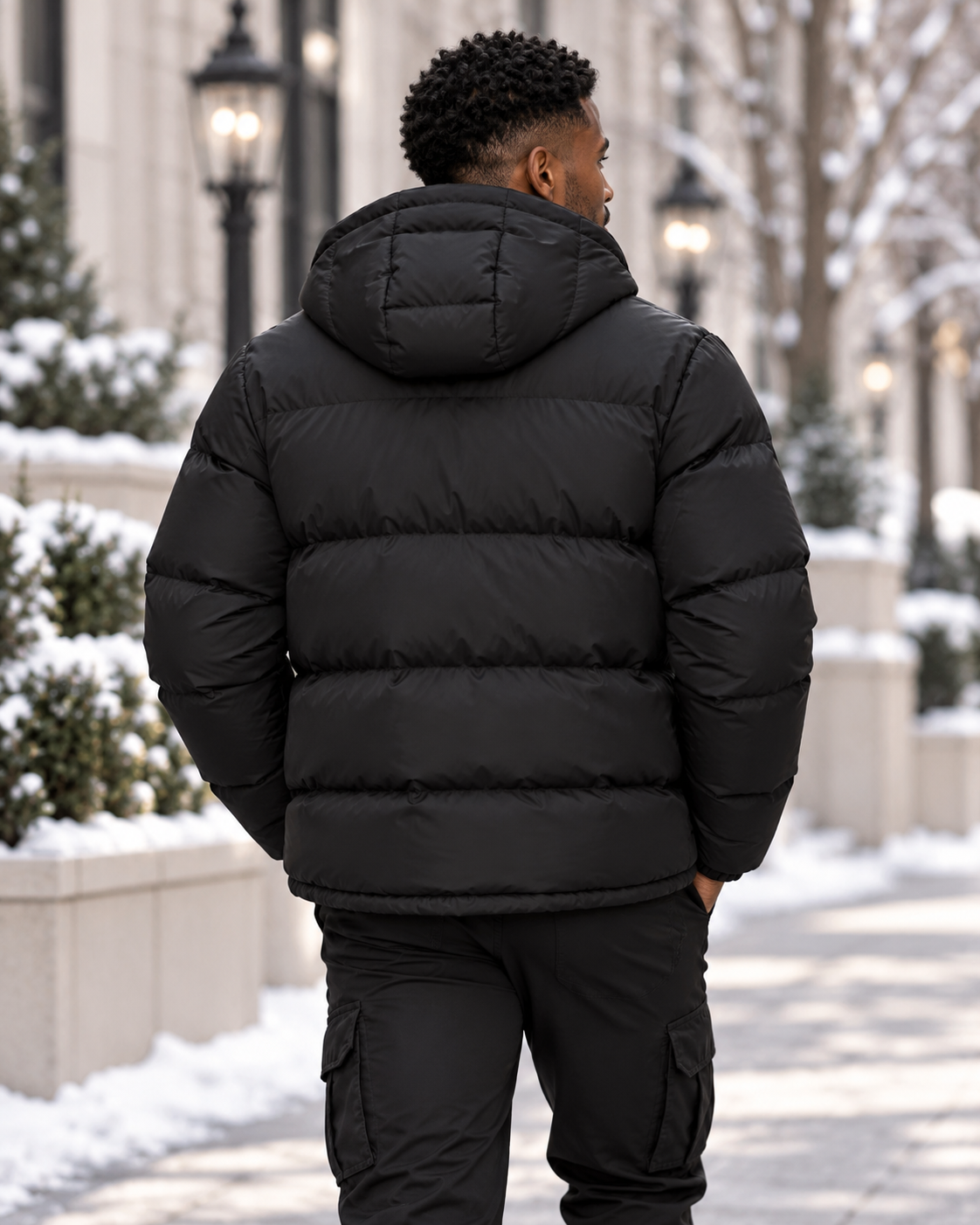 Men's Manifesto Hooded Puffer Jacket -- Relaxed Fit