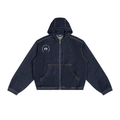 Manifesto Boxy Vintage Wash Hooded Denim Jacket
