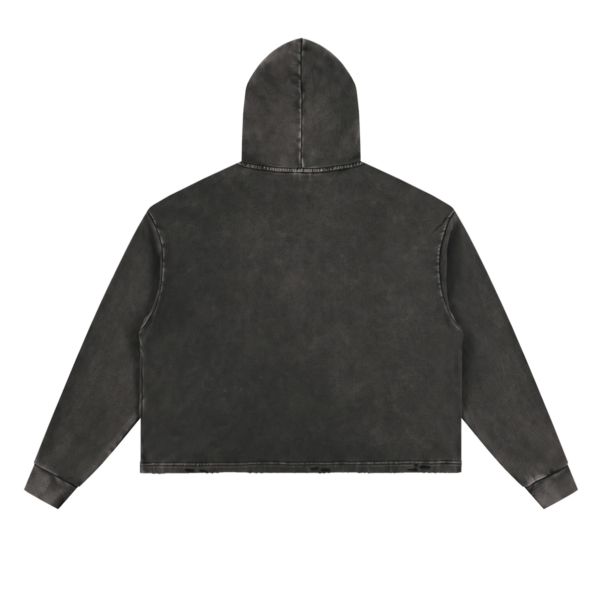 Women's Vintage Washed Frayed-Hem Hoodie