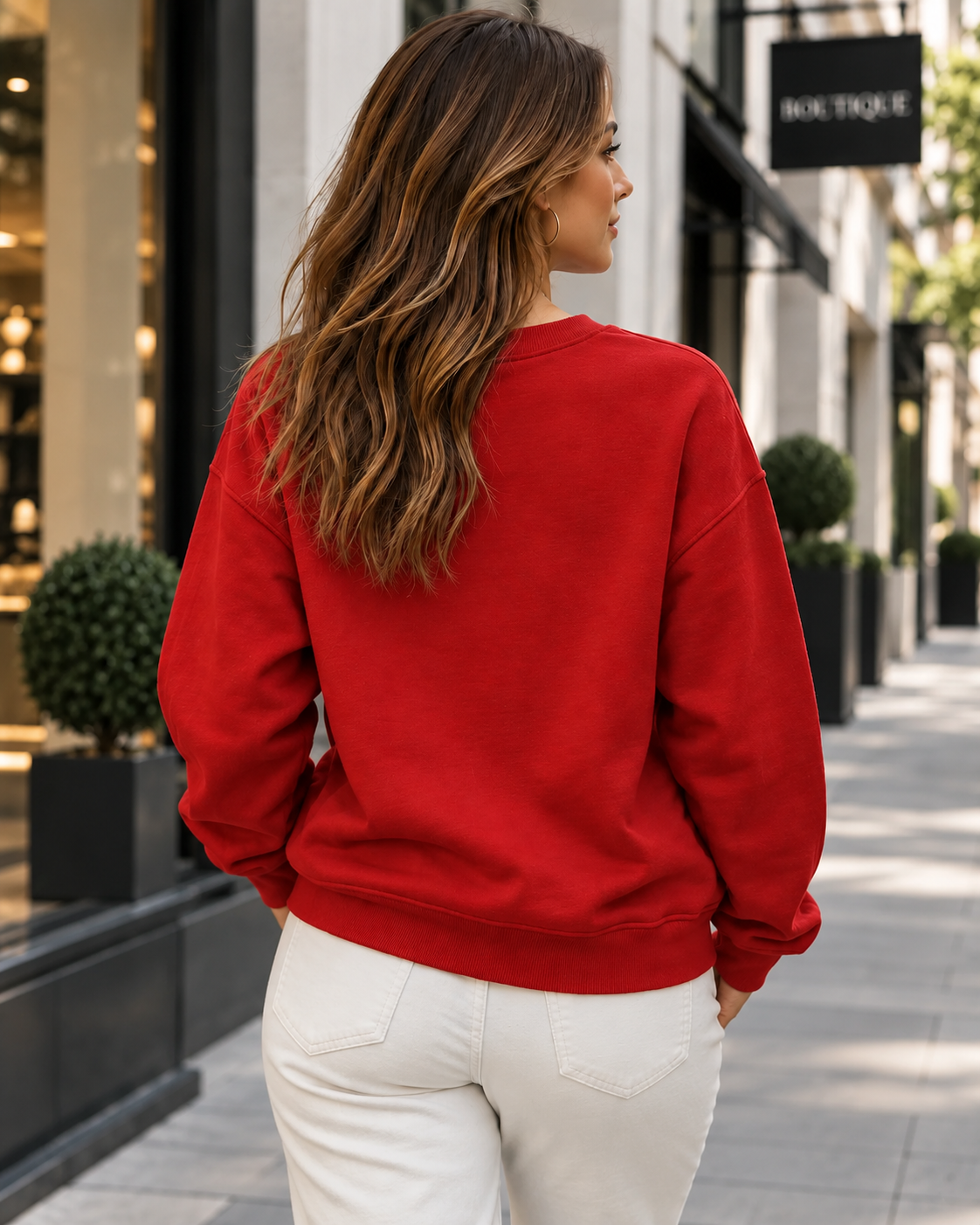 Profound Clarity Premium Sweatshirt Red | [ Tailored Fit]